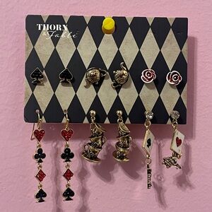 Thorn & fable Alice In Wonderland Lewis Carroll earrings jewelry Victorian